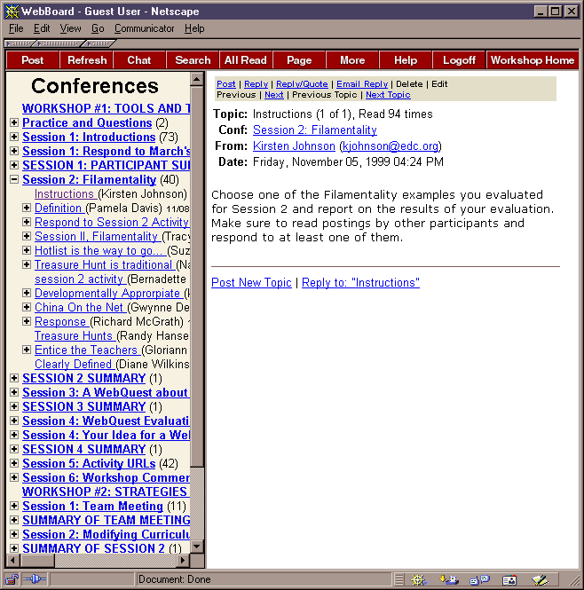 Example Discussion