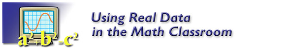 Using Technology to Model and Analyze Real Data in the Math Classroom